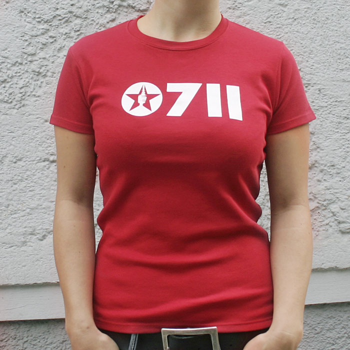 STUTTGART SHIRT "0711 STAR" ROT WEI DAMEN