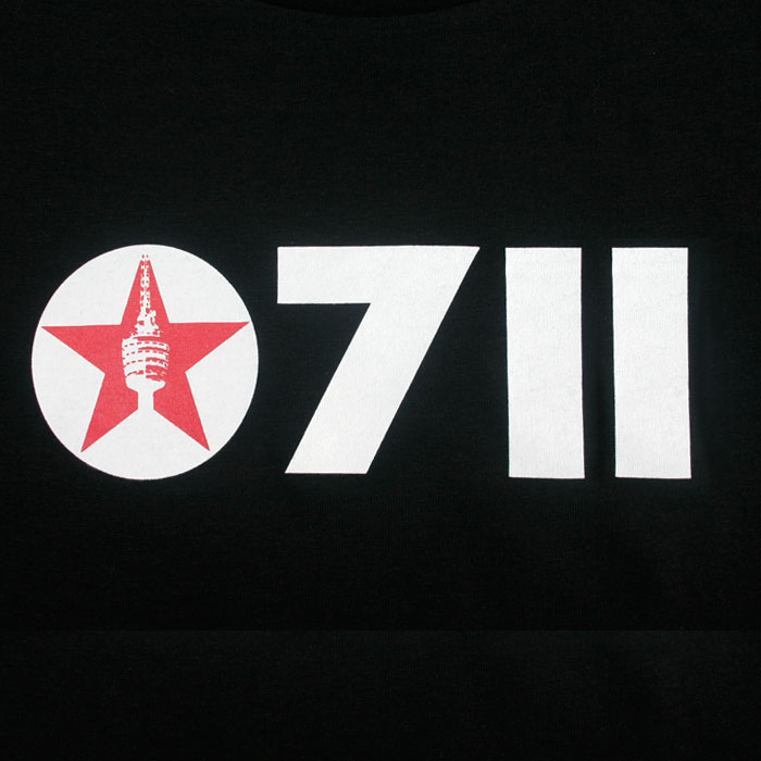 STUTTGART SHIRT "0711 STAR" SCHWARZ