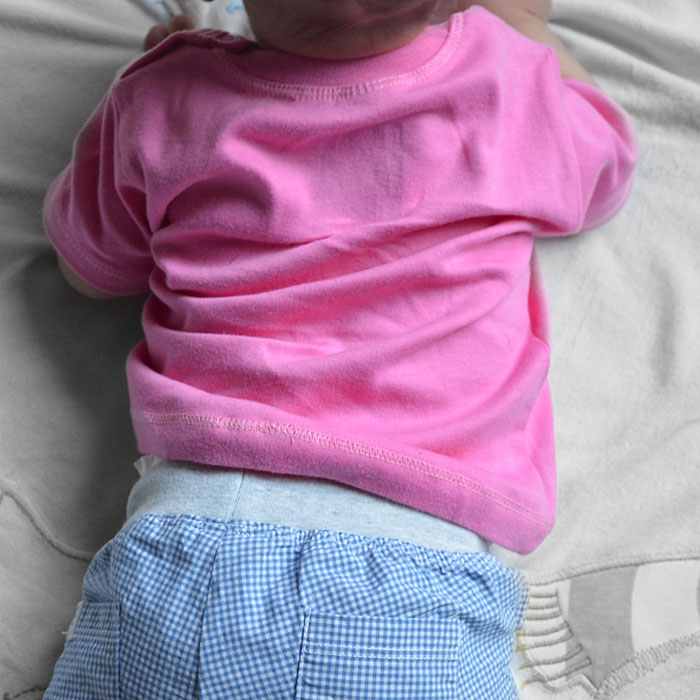 Baby-Shirt "Roter Stern" pink