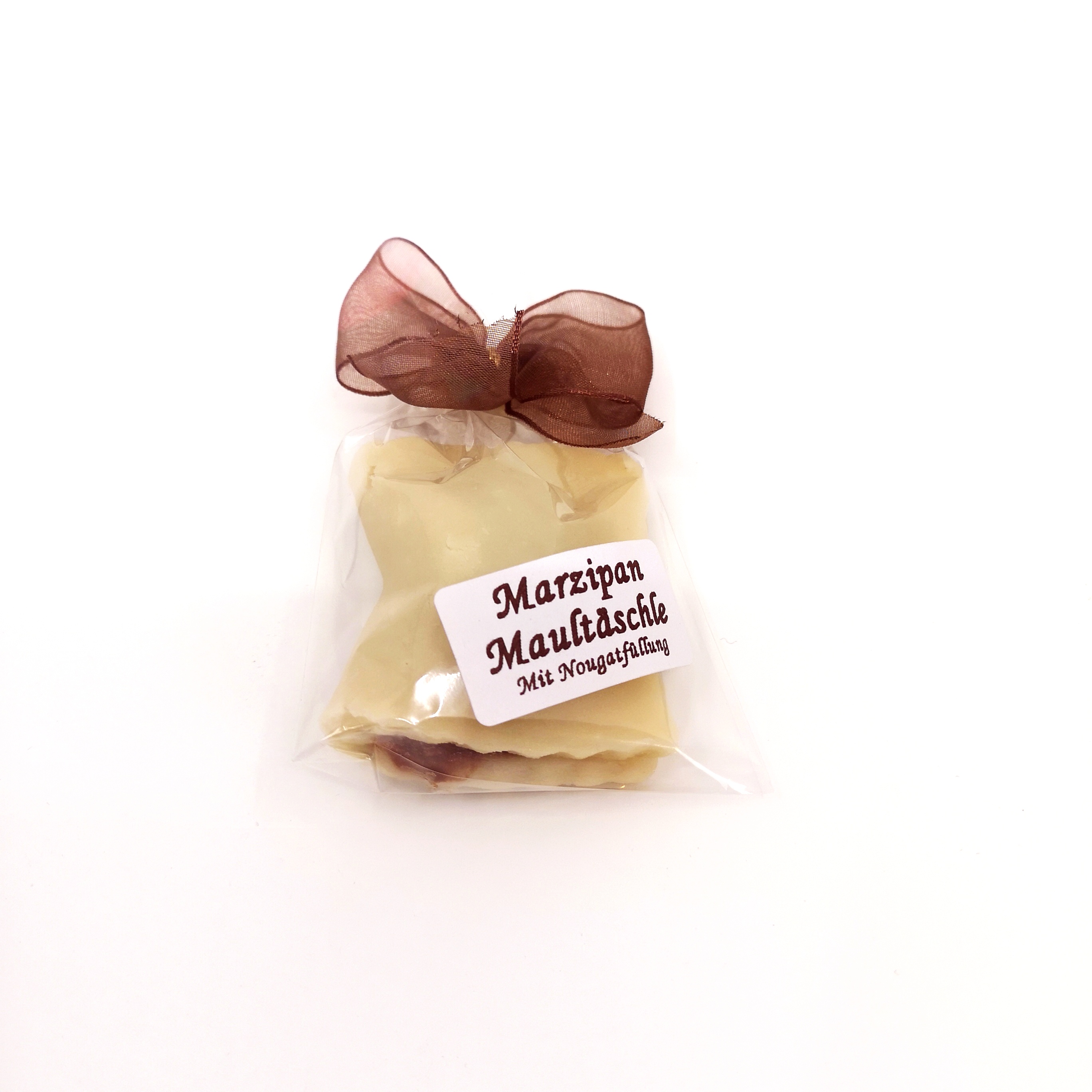 Marzipan Maultschle mit Nougatfllung