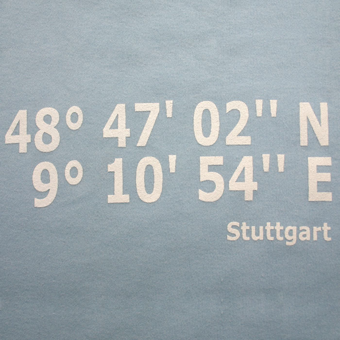 STUTTGART SHIRT "KOORDINATEN STUTTGART"