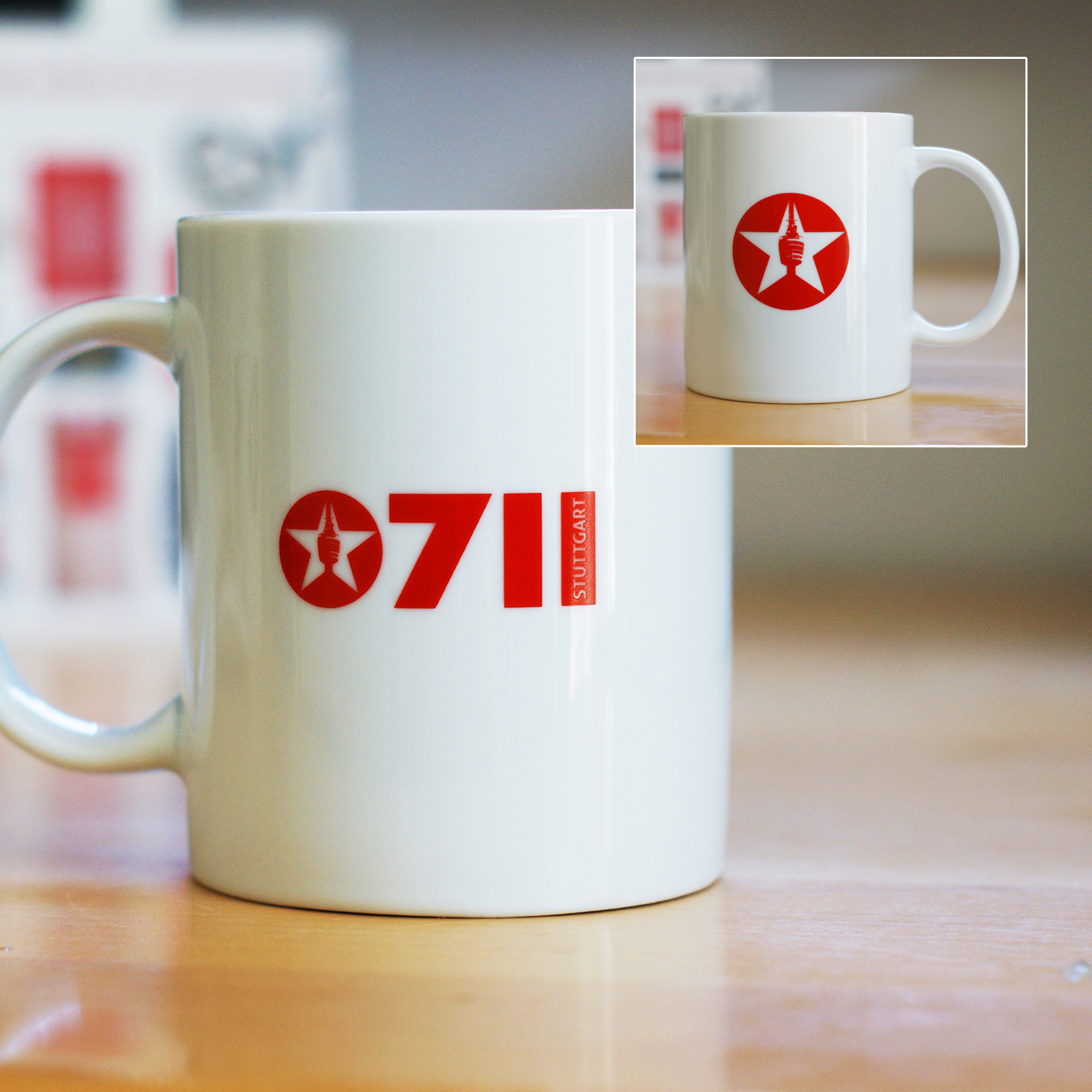 Tasse "0711star rot"