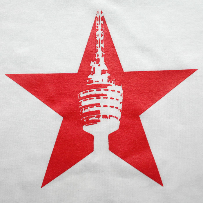Stuttgart Shirt "Fernsehturm im roten Stern"