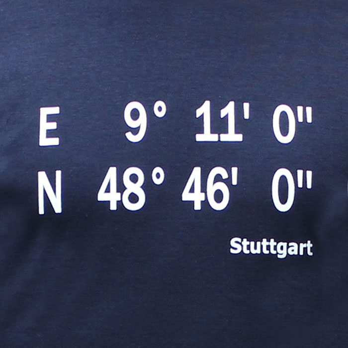 Stuttgart Shirt "Koordinaten"