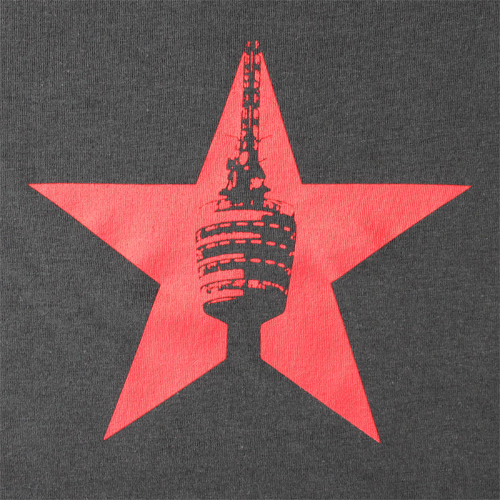 Stuttgart Shirt Roter Stern grau