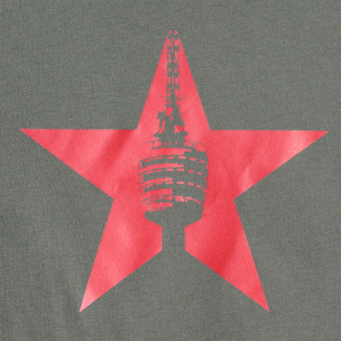 Stuttgart Shirt "Fernsehturm roter Stern" grn,Herren