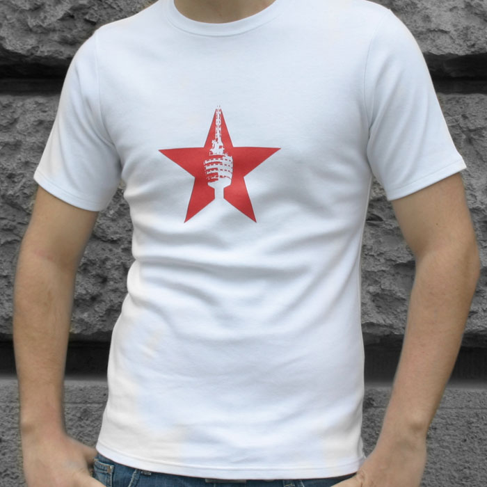 Stuttgart Shirt "Fernsehturm im roten Stern"
