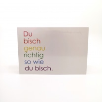 Postkarte „Du bisch...“