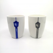 Tasse Fernsehturm handbemalt (Unikat)